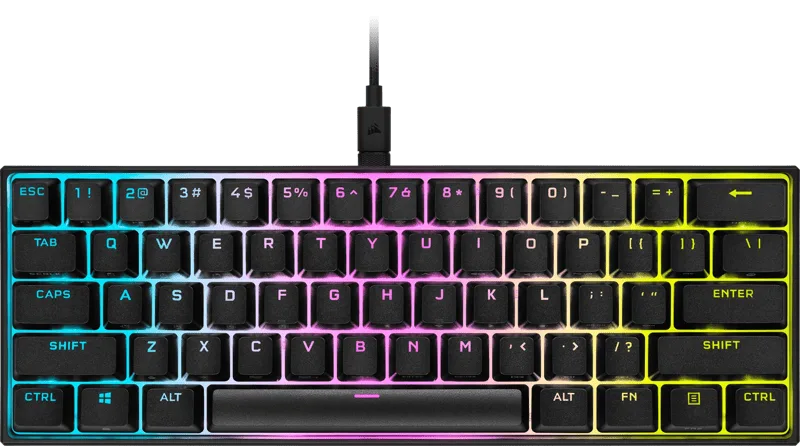 K65 RGB Mini Mechanisch Gaming Toetsenbord Cherry MX Red Azerty by Corsair, AZERTY – cover