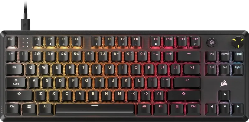 K70 CORE TKL Gaming Toetsenbord – Mechanisch – US‑QWERTY Layout – USB by Corsair, Black, US – cover
