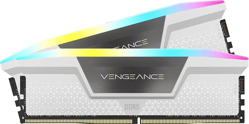 RAM Memory Corsair 32GB (2K) DDR5 5200MHz Vengeance RGB W CL40 32 GB de Corsair – jaquette
