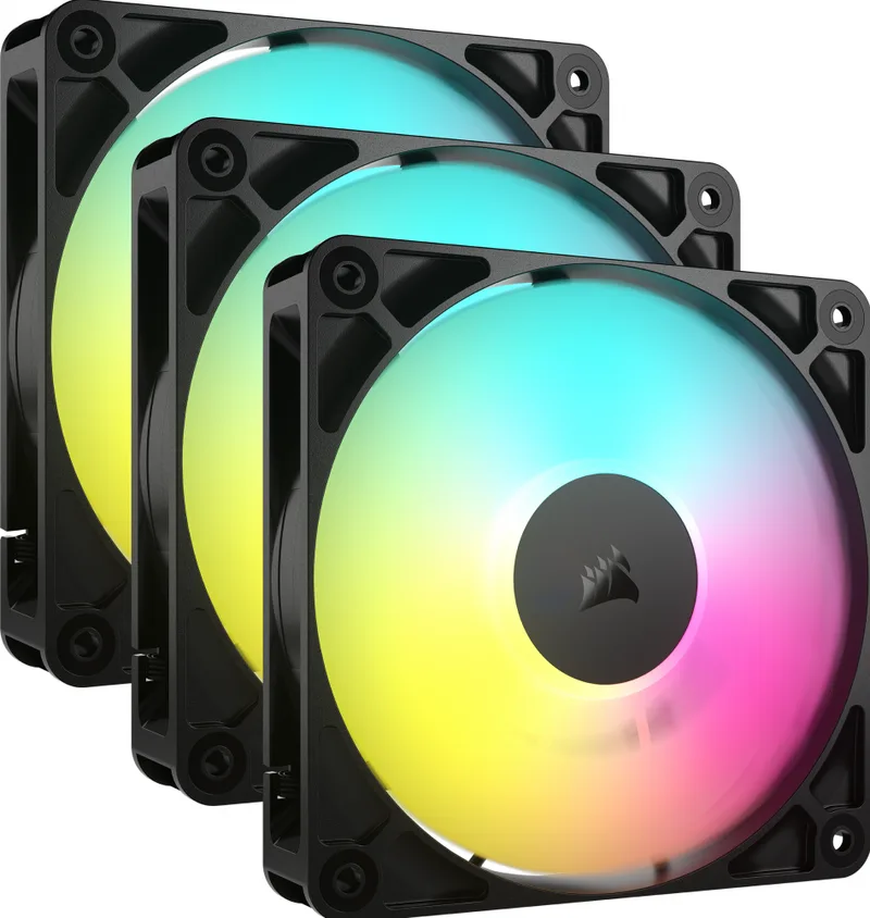 RS120 ARGB Triple Pack Zwart - Ventilator by Corsair – cover