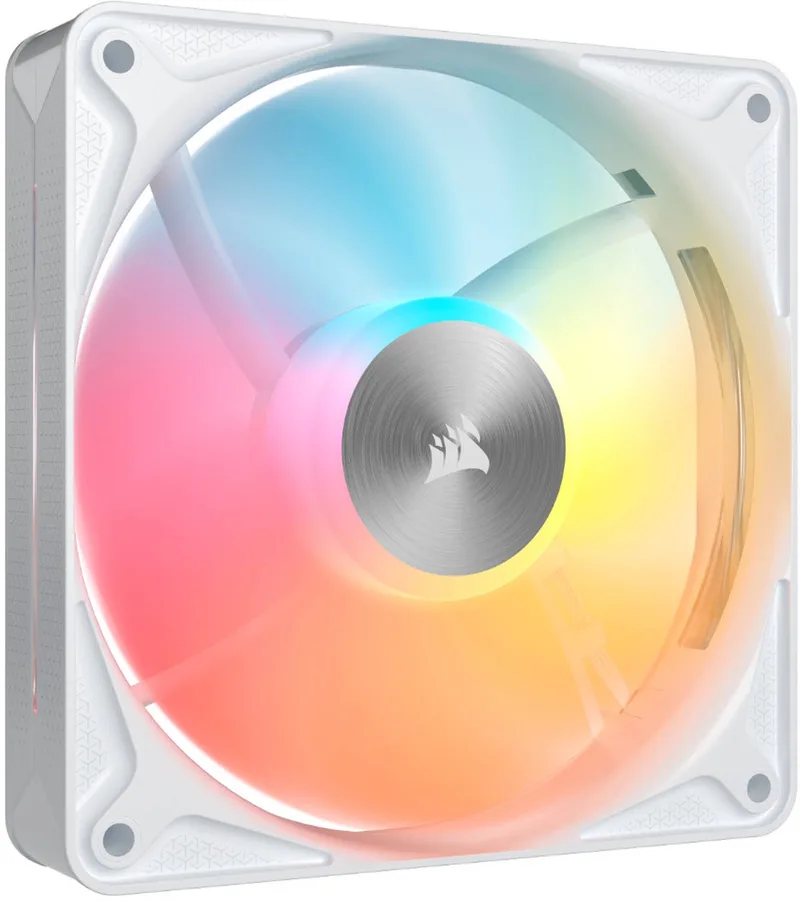 RS120 II ARGB - Behuizingsventilator - 120mm PWM - ARGB Verlichting - Magnetic Dome Bearing by Corsair, White – cover