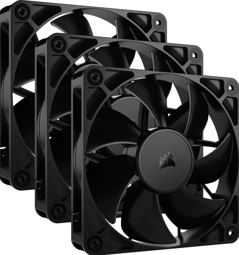 RS120 PWM Triple Pack Black - Ventilator de Corsair – jaquette