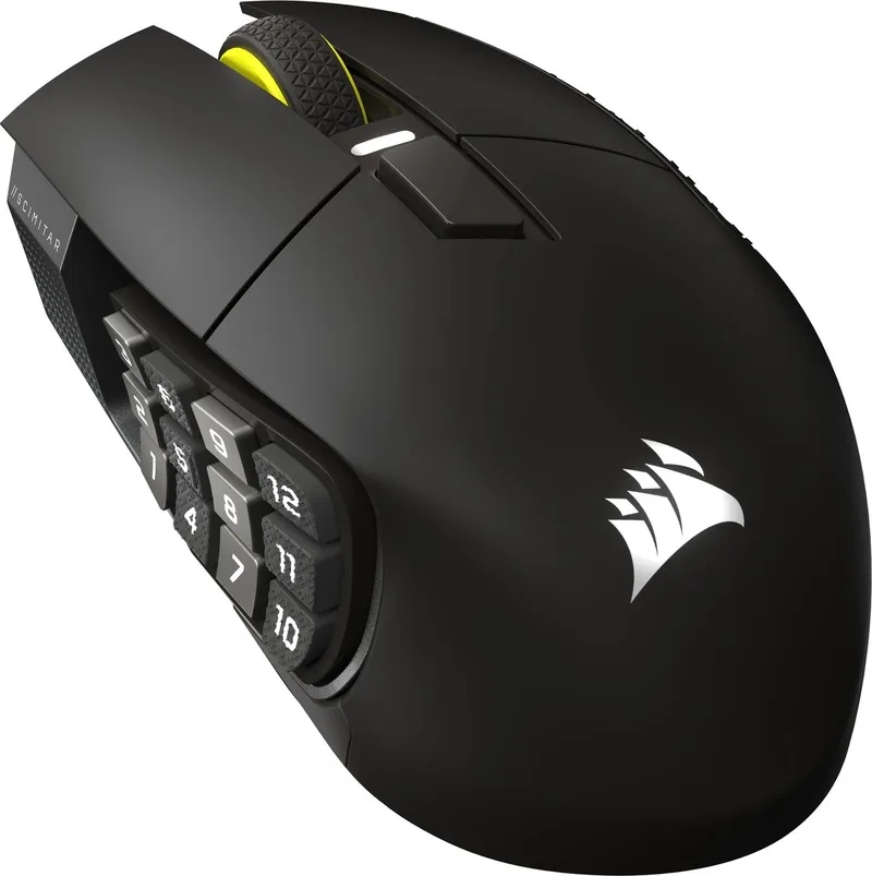Scimitar Elite Wireless SE - Draadloze Gaming Muis - Rechtshandig - Bluetooth - Optisch - 33000 DPI - Zwart by Corsair, Gun Metal – cover