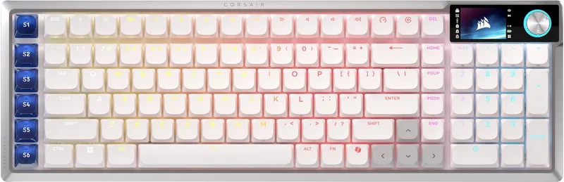 Vanguard Air 99 - Draadloze Gaming Keyboard - OPX Optisch - Stream Deck by Corsair, White, US – cover