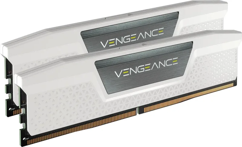 Vengeance - Geheugen - DDR5 - 32 GB: 2 x 16 GB - 288-PIN - 5600 MHz / PC5-44800 - CL40 - 1.25V - XMP 3.0 - On-die ECC - iCUE - wit van Corsair – cover