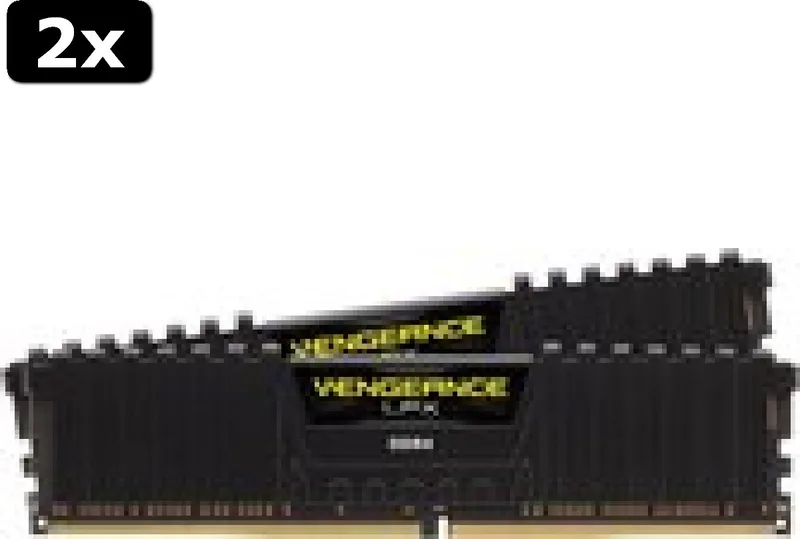 Vengeance LPX CMK64GX4M2D3000C16 64GB (2x32GB) DDR4 3000MHz CL16 desktop geheugenkit met aluminium heatsink, XMP 2.0 en dual-channel prestaties van Corsair – cover