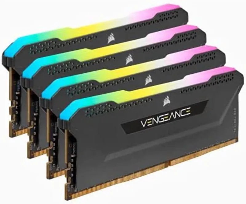 Vengeance RGB Pro SL - RAM-geheugenn - 64 GB - 4 x 16 GB - DDR4 - 3200MHz - CL16 van Corsair – cover