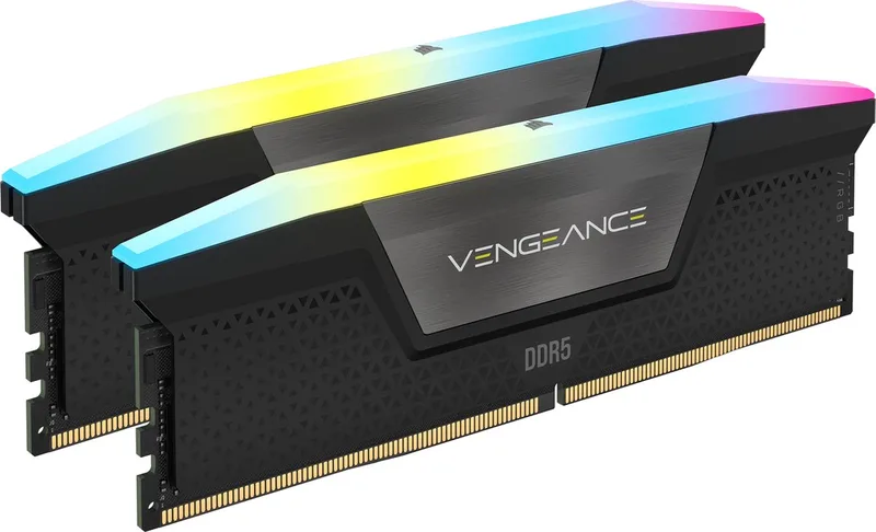 Vengeance RGB - RAM-geheugen - 32GB - DDR5 - 6.000MT/s - 2 x 16GB - Intel XMP - CL38 by Corsair – cover
