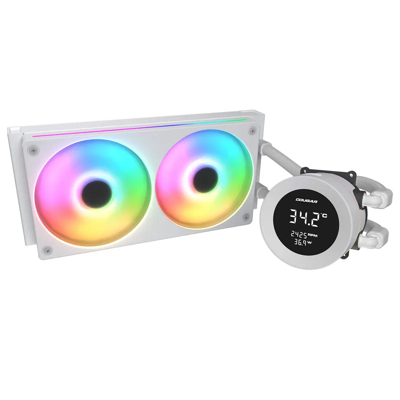 CPU Wasserkühlung Poseidon Vistek 240, ARGB, Weiß van Cougar – cover