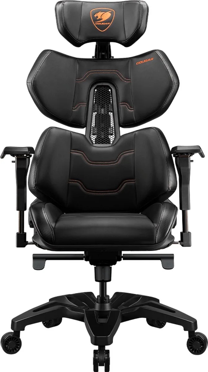 Terminator Gaming stoel, Unieke mechanische esthetiek, 4D verstelbare armleuning-Zwart /Rood van Cougar, Zwart – cover