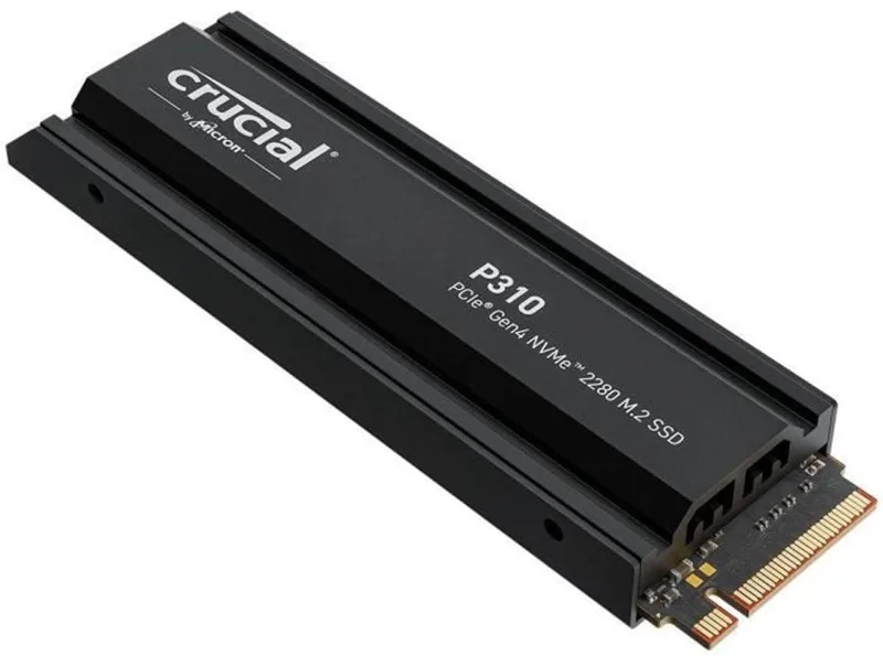 CRUCIAAL - P310 - Interne SSD - 2 TB - Gen4 - NVMe M.2 - Tot 7100 MB/s van Crucial, Zwart – cover