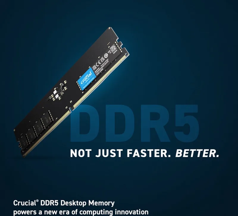 CT32G56C46U5 - RAM-geheugen - DDR5 - 32GB - 1x 32 GB - DIMM - 5600MHz van Crucial – cover