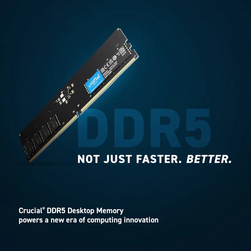 CT32G56C46U5T geheugenmodule 32 GB 1 x 32 GB DDR5 288-pin DIMM ECC van Crucial – cover