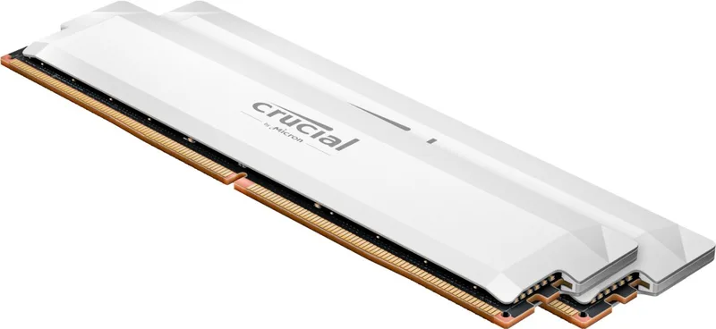 DDR5 PRO RAM-geheugen - Overclocking Edition - Kit 64GB (2 x 32GB) - 6000 MT/s - CL40 - UDIMM - Wit by Crucial – cover