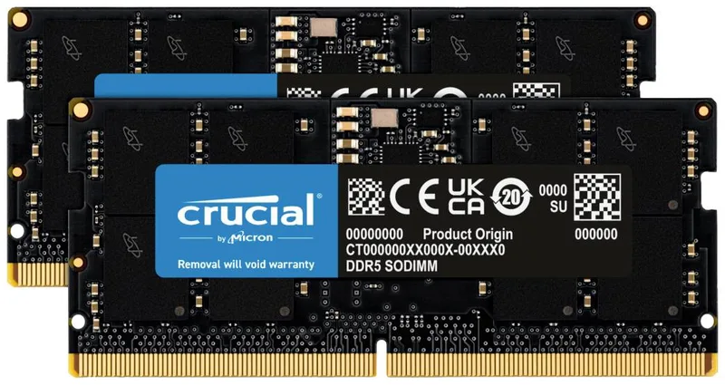SO DDR5 32GB PC 5600 CL46 KIT (2x16GB) Crucial intern retail van Crucial – cover