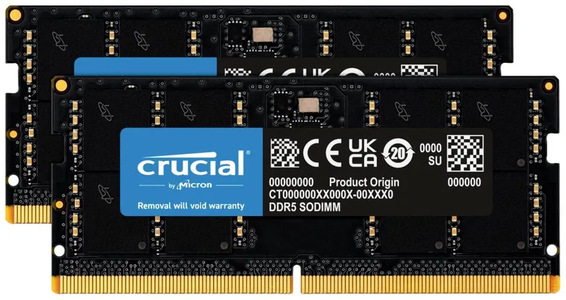 SO DDR5 64GB PC 4800 CL40 KIT (2x32GB) Crucial Value 1,1V by Crucial – cover