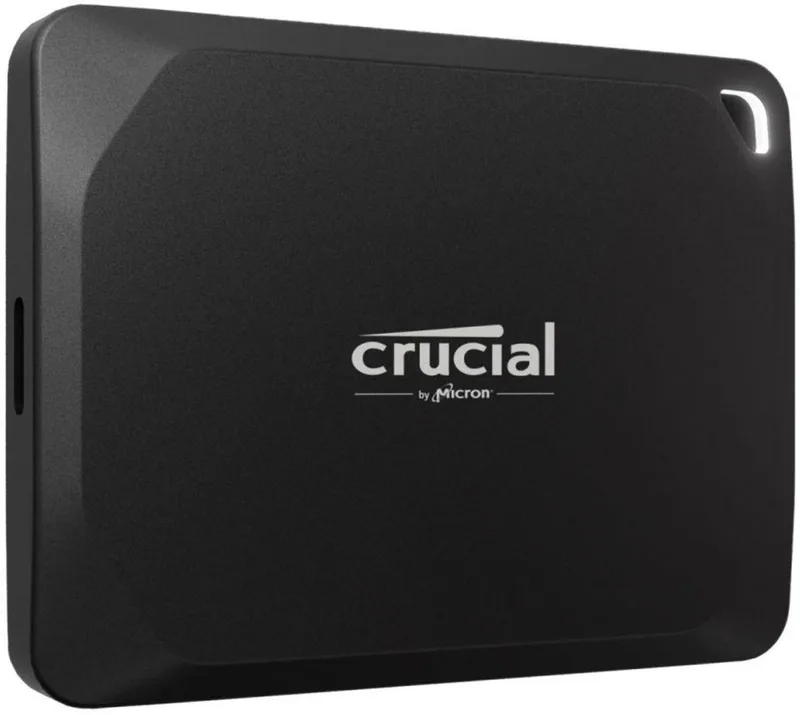 Ssd X10 Portable Pro Usb3.2 Gen2X2 2100Mb/S Voor Computer by Crucial, Transparent, 2 TB – cover