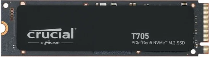 T705 2 TB - SSD M.2 2280 - PCI Express 5.0 x4 - 2 TB - NVMe 2.0 - 3d v-nand TLC - zwart van Crucial – cover