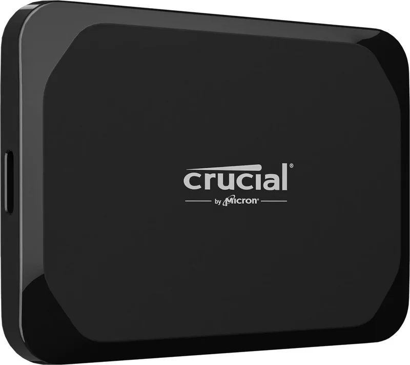 X9 1TB Mobile tragbare SSD Festplatte USB-C 1000GB externe SSD (1 TB) 1050 MB/S Lesegeschwindigkeit, 1000 MB/S Schreibgeschwindigkeit, USB 3.2 Gen 2, USB-C, Fallschutz, Kompakt, Leichtgewicht de Crucial, Noir – jaquette