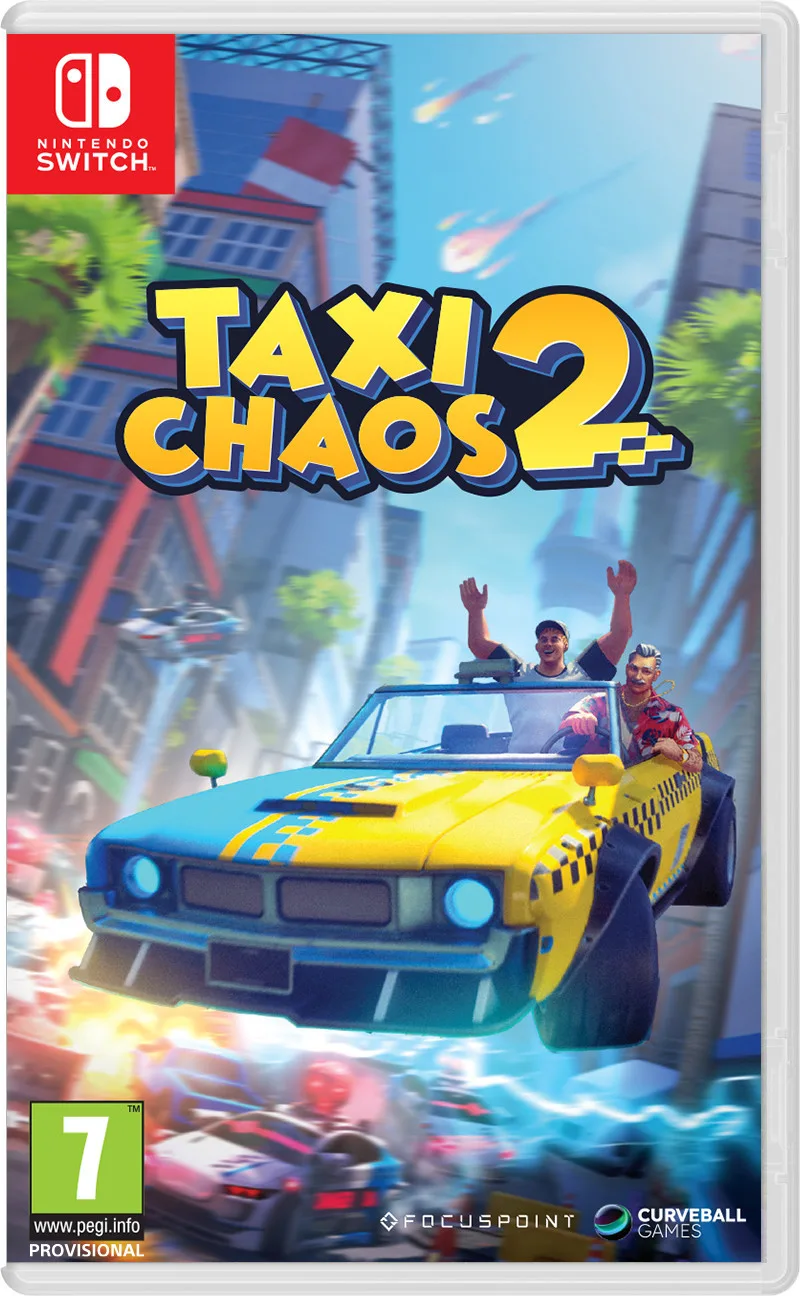 Taxi Chaos 2 van Curveball Publishing, Nintendo Switch – cover