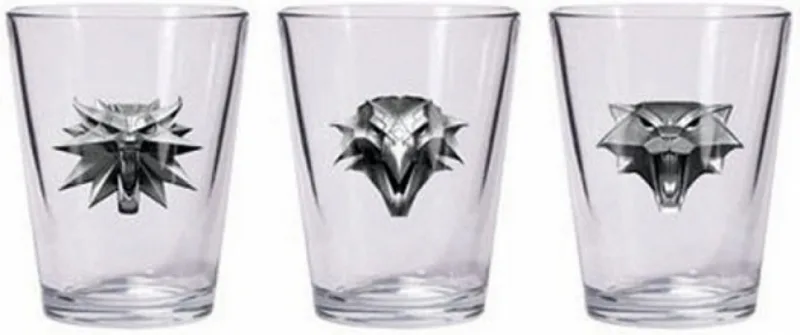 The Witcher 3 - Set of 3 Shot Glasses de Dark Horse – jaquette