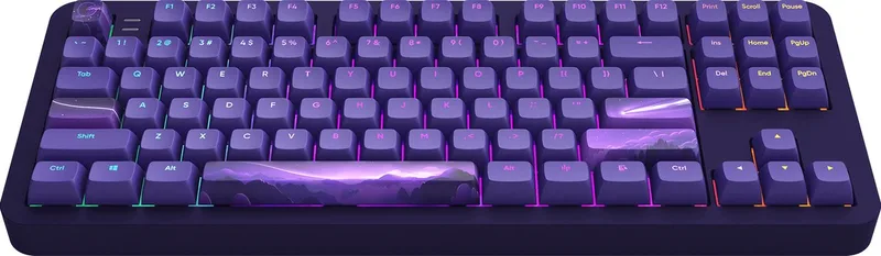 ALU Celestial - Mechanisch Gaming Toetsenbord ANSI (ENG) van Dark Project, Paars – cover