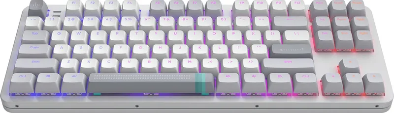 ALU Daylight - 75% Mechanisch Gaming Toetsenbord - Aluminiumlegering - RGB-verlichting- Hot Swap - QWERTY Toetsenborden- 82 Keys - English ANSI van Dark Project, Wit, US – cover