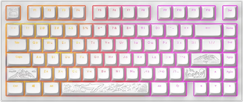 ALU Terra Nostra - Mechanisch Gaming Toetsenbord ANSI (UA) - Wit van Dark Project, Wit – cover