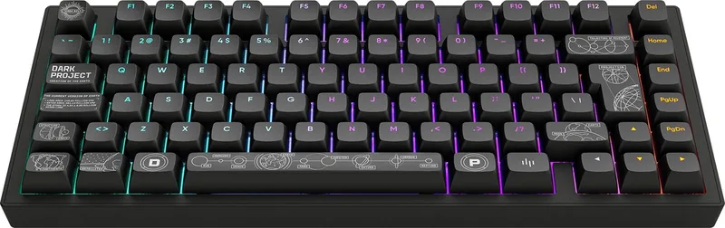 ALU Terra Nova - Draadloos Mechanisch Gaming Toetsenbord ISO van Dark Project, Zwart, DE – cover