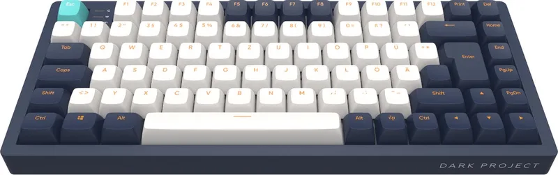 Dark Project - 83 Navy Blue/Ivory - Mechanisch Bedraad Toetsenbord - G3MS RGB (DE) (ISO) van Dark Project, Blauw, Wit, DE – cover