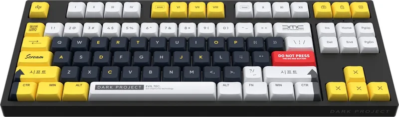 KD87A LTD Origins - Mechanisch Bedraad Toetsenbord - Gateron INK Red (ENG) by Dark Project, White – cover