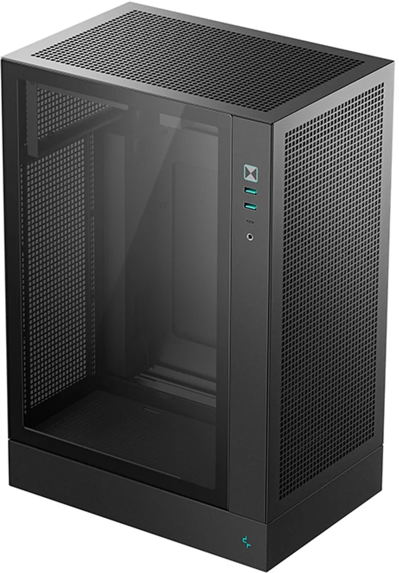CH170 Plus - Computerbehuizing - Zwarte Afwerking - ABS Materialen - Gehard Glas van DeepCool, Zwart – cover