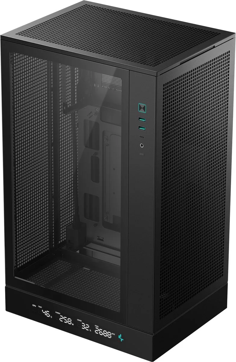 CH270 - PC Behuizing - Midi Tower - Gehard Glas - Minimalistisch Design de DeepCool, Noir – jaquette