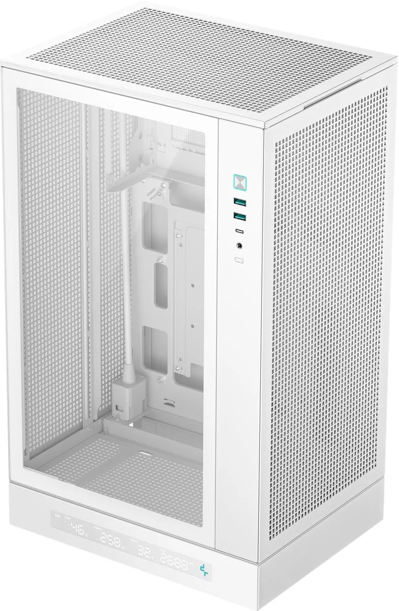 CH270 WH - Mini Tower Behuizing - Micro-ATX & Mini-ITX - USB-C Gen2 - Modern Design by DeepCool, White – cover