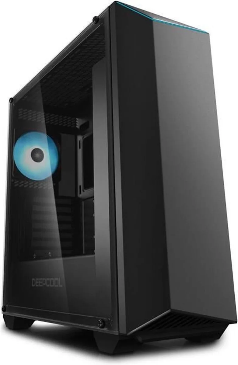 Earlkase RGB V2 (gehard glas) - behuizing zonder voeding - ATX-formaat by DeepCool, Black – cover
