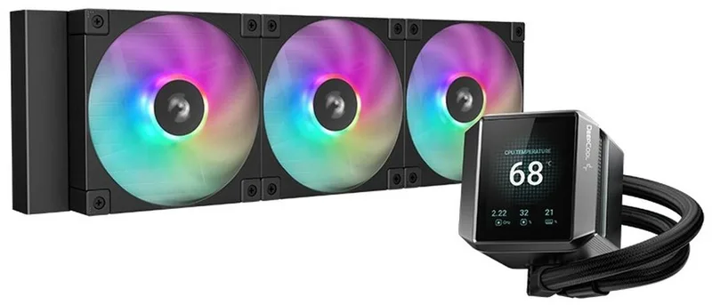 R-LX750 Serie - All-in-One Waterkoeling - 12 cm - Procesor - ARGB by DeepCool, Black – cover