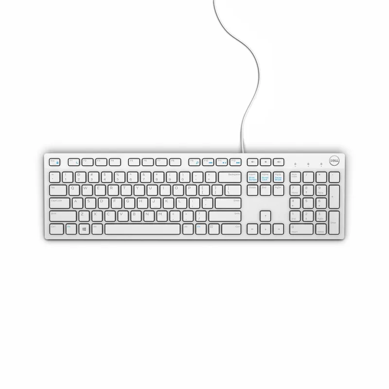 bekabeld toetsenbord - KB216 - VS - wit van Dell, Wit, US – cover