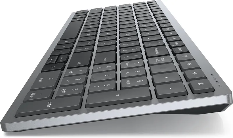 KM7120W toetsenbord RF-draadloos + Bluetooth Grijs, Titanium by Dell, Black, BE – cover
