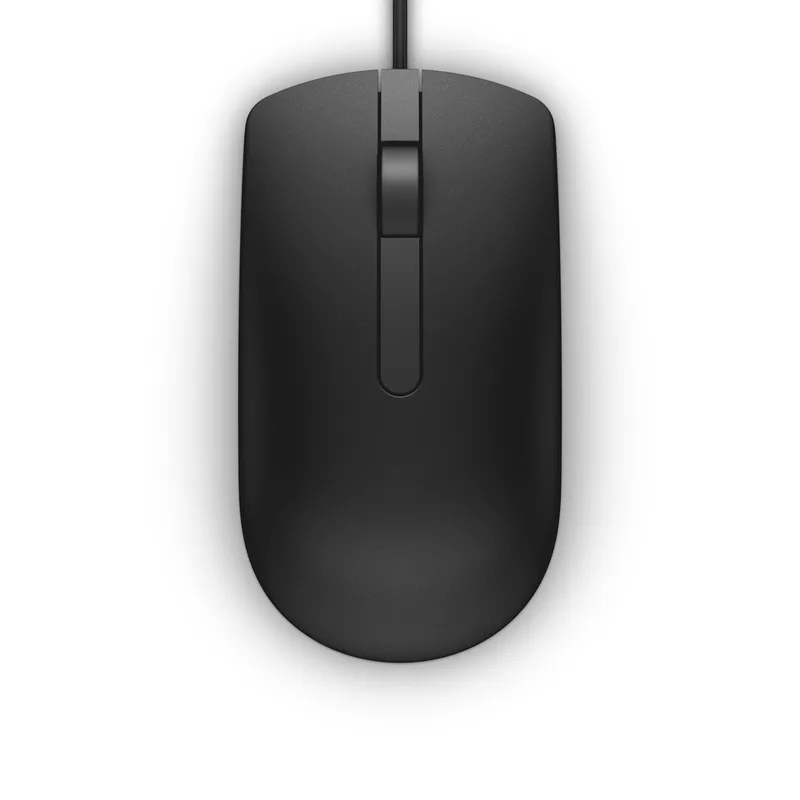 MS116 muis Ambidextrous USB Type-A Optisch 1000 DPI de Dell, Noir – jaquette