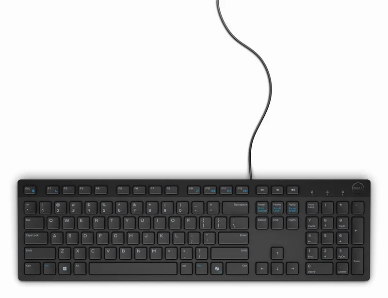 Multimedia Toetsenbord KB216 - Zwart - Bedraad USB van Dell, Zwart, ES – cover