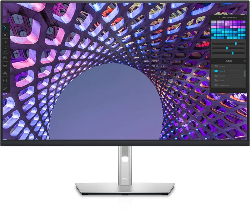 P Series P3223QE computer monitor 80 cm (31.5") 3840 x 2160 Pixels 4K Ultra HD LCD by Dell, Black – cover