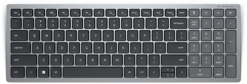 Pro Plus compact toetsenbord - KB740 - VS de Dell, Gris, Noir, US – jaquette