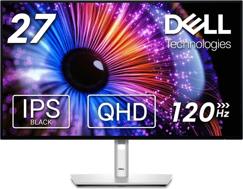 UltraSharp U2724DE - QHD IPS-Black Monitor - 98% DCI-P3 - RJ45 - Thunderbolt 4 - 120hz - 27 inch de Dell – jaquette