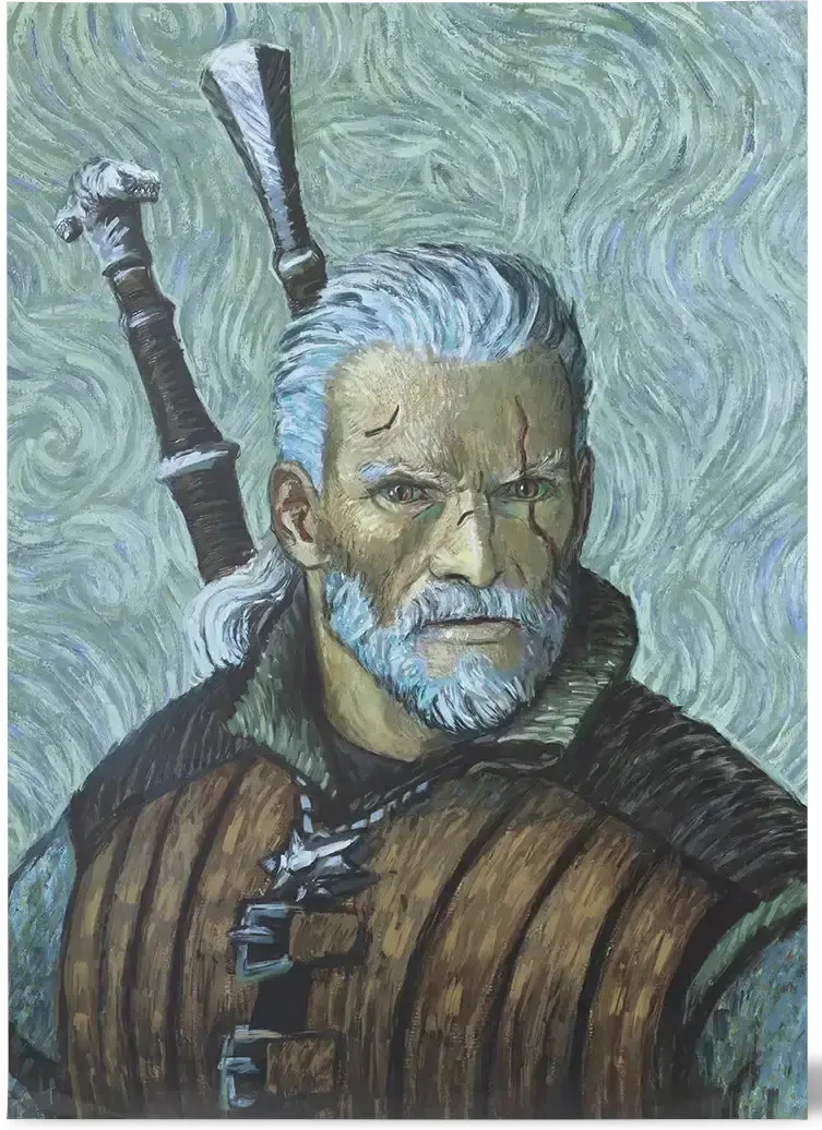 The Witcher Art Print - VanGogh (30x40cm) van Devplus – cover