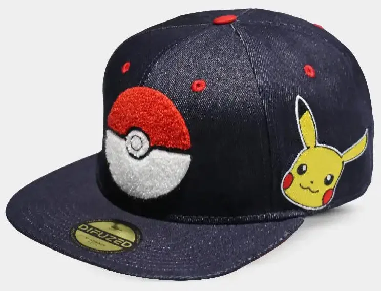 Pokémon - Denim Snapback Cap by Difuzed – cover