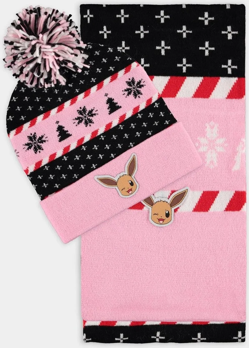Pokemon - Eevee Colors Beanie & Scarf Gift Set by Difuzed – cover