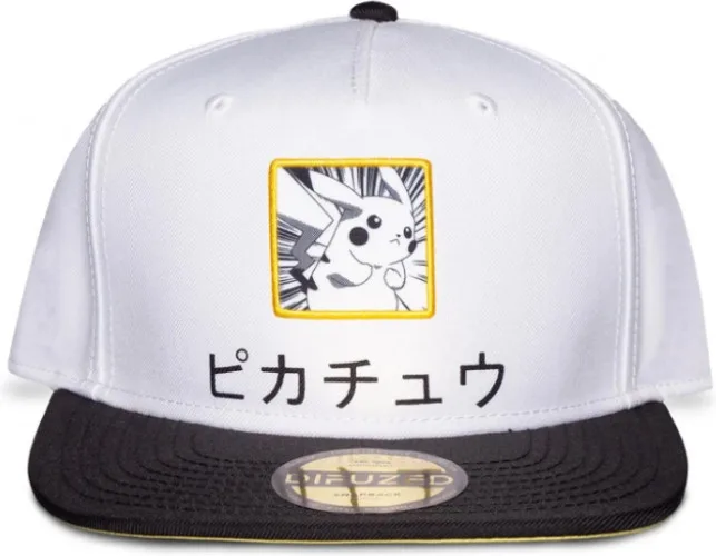 Pokémon - White Pikachu Snapback Cap by Difuzed – cover