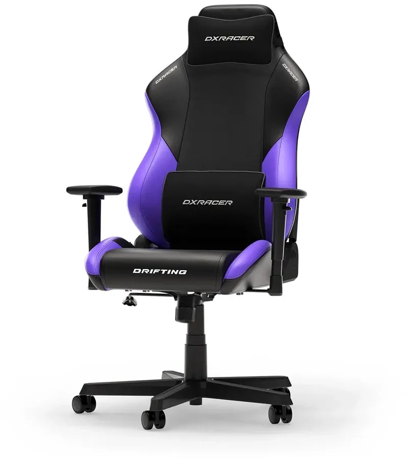 Drifting L gamestoel zwart/violet van DXRacer, Zwart – cover