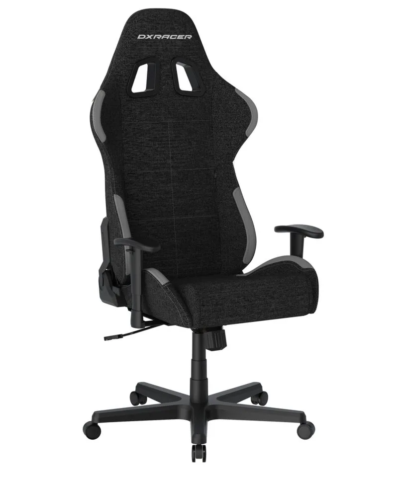 Gaming Chair DXRACER Gaming & Bürostuhl, Formula Serie, Stoffbezug, FD01 van DXRacer, Grijs, Zwart – cover 3 van 5