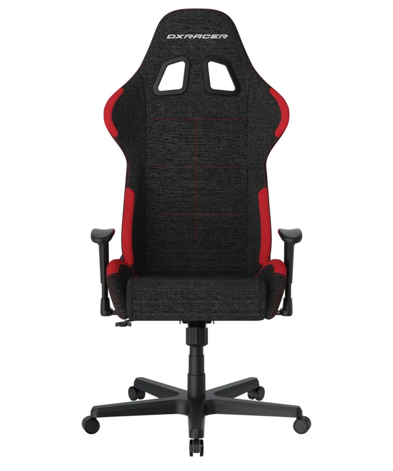 Gaming Chair DXRACER Gaming & Bürostuhl, Formula Serie, Stoffbezug, FD01 van DXRacer, Rood, Zwart – cover 2 van 5